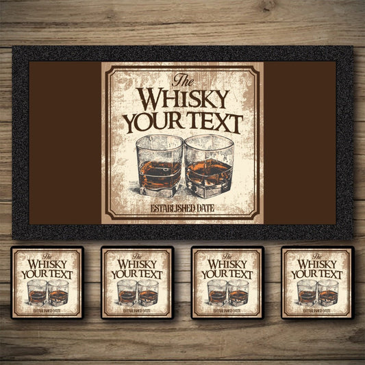 Personalised Bar Mats | Drip Mats | Custom Bar Runners | Whisky Shack