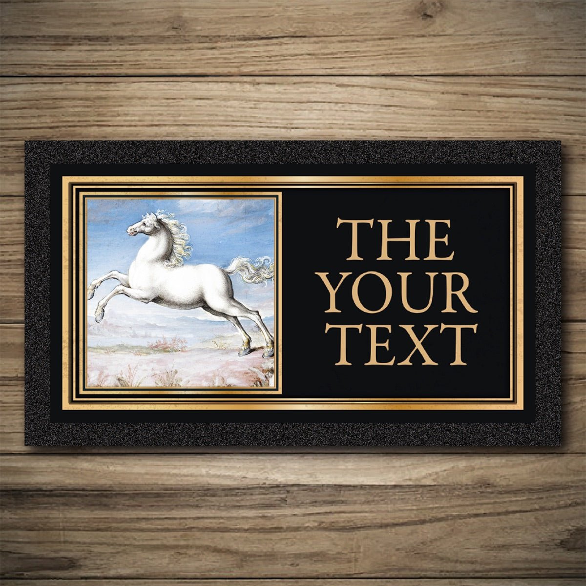 Personalised Bar Mats | Drip Mats | Custom Bar Runners | White Horse