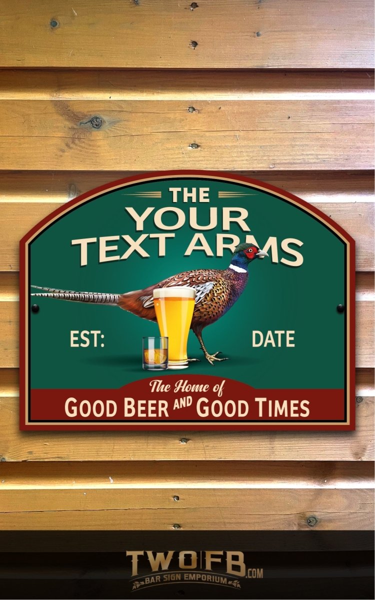 Pheasant Plucker | Bar Sign Custom Signs from Twofb.com Pub sign design