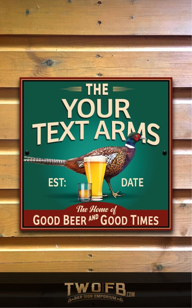 Pheasant Plucker | Bar Sign Custom Signs from Twofb.com Pub sign design