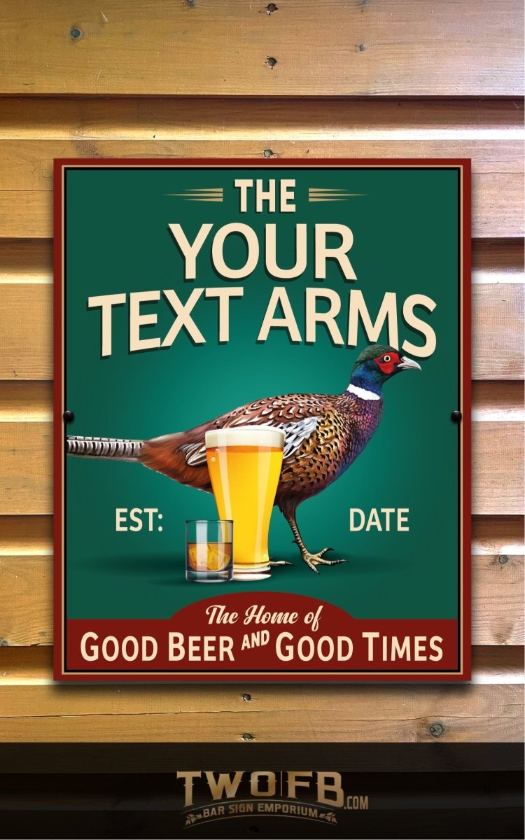 Pheasant Plucker | Personalised Bar Sign | Pub Signs – Two Fat Blokes Ltd