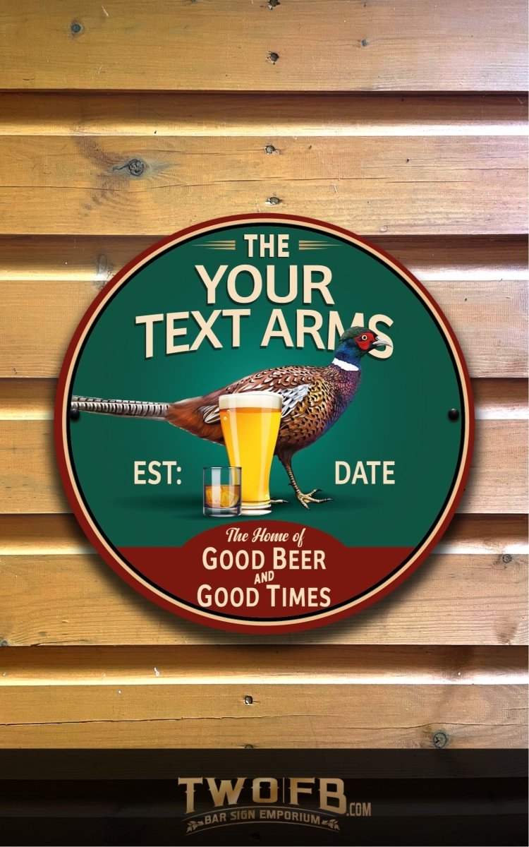 Pheasant Plucker | Bar Sign Custom Signs from Twofb.com Pub sign design