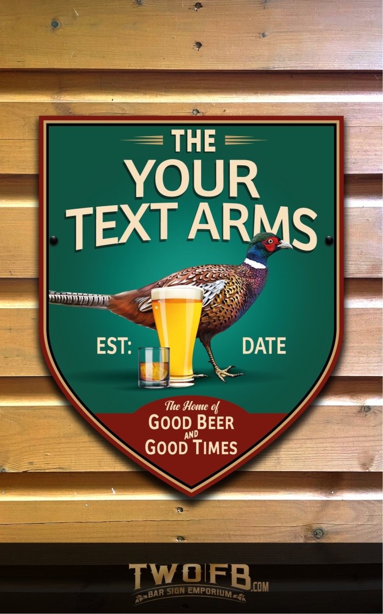 Pheasant Plucker | Bar Sign Custom Signs from Twofb.com Pub sign design