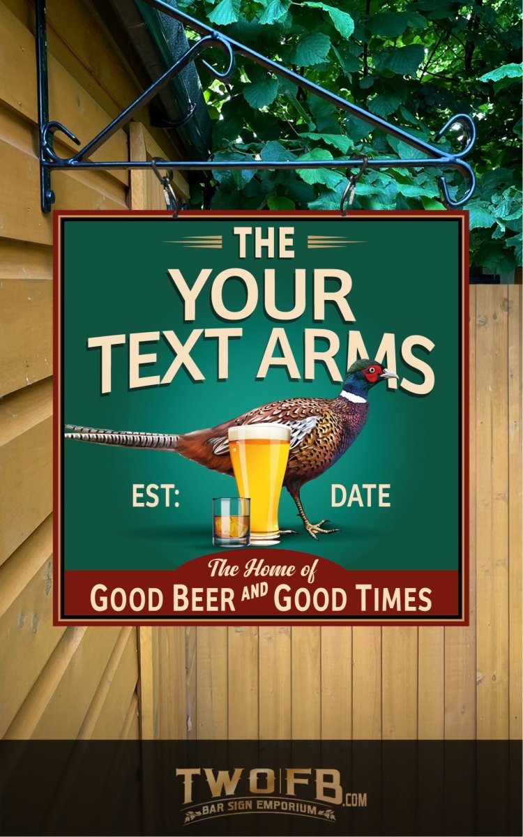 Pheasant Plucker | Bar Sign Custom Signs from Twofb.com Pub sign design