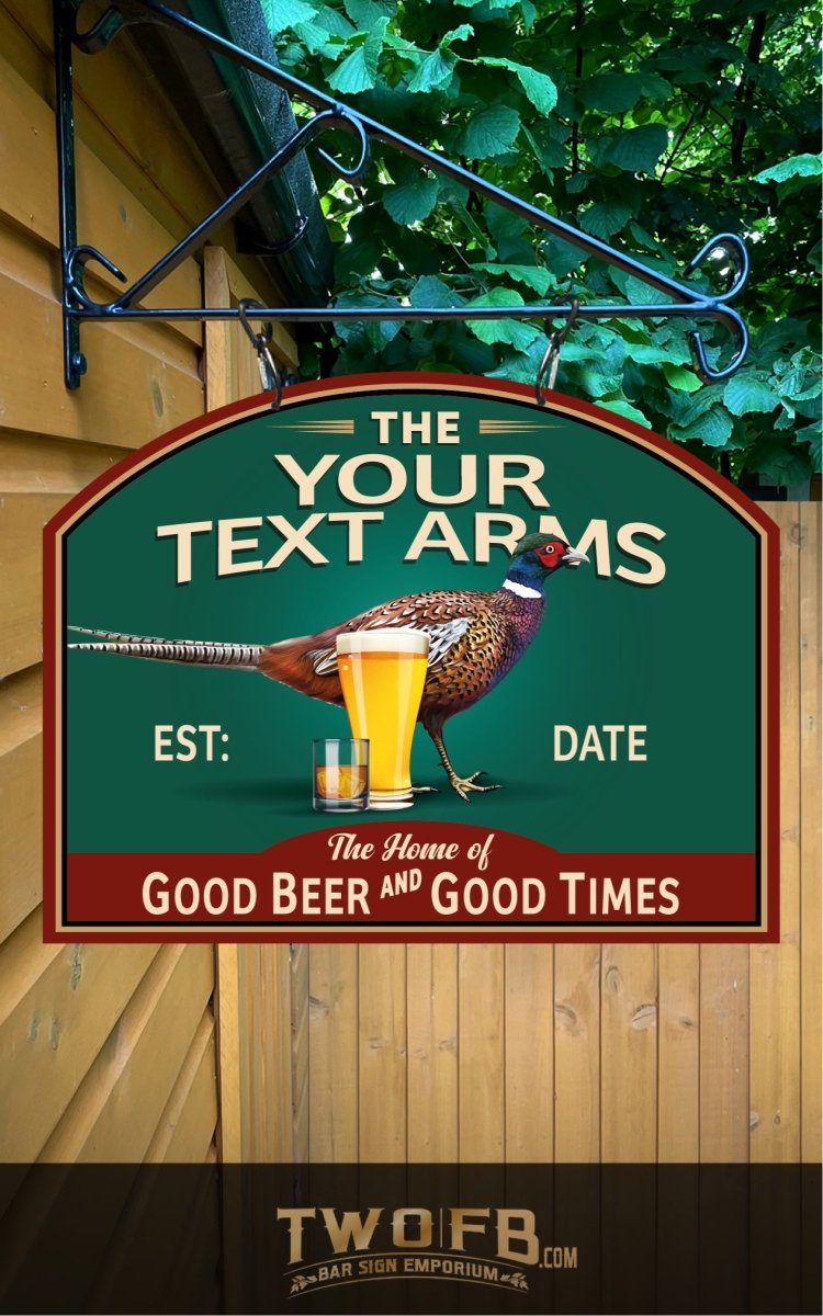Pheasant Plucker | Bar Sign Custom Signs from Twofb.com Pub sign design