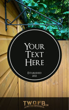 Load image into Gallery viewer, Piano Black Personalised Bar Sign Custom Signs from Twofb.com signs for bars
