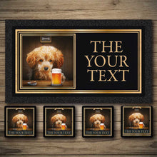 Load image into Gallery viewer, Dog bar runner, beer mats, bar coasters.
