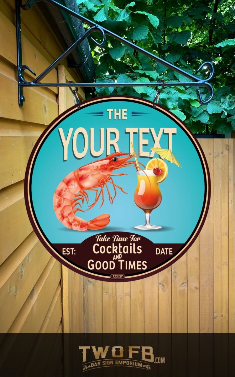 Prawn Cocktail | Personalised Bar Sign | Pub Signs - Bar Signs – Two ...