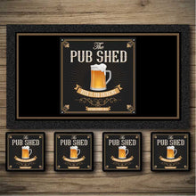 Load image into Gallery viewer, bar runner, beer mats, pub runners, personalised beer mats, pub shed runner..
