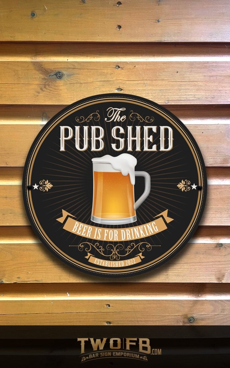 Pub Shed Personalised Bar Sign Custom Signs from Twofb.com pub signs for sale