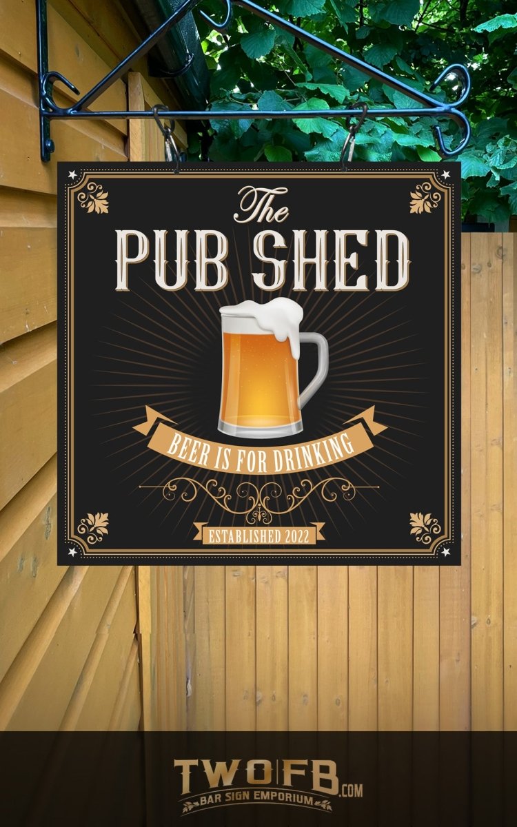 Pub Shed Personalised Bar Sign Custom Signs from Twofb.com bar signs UK