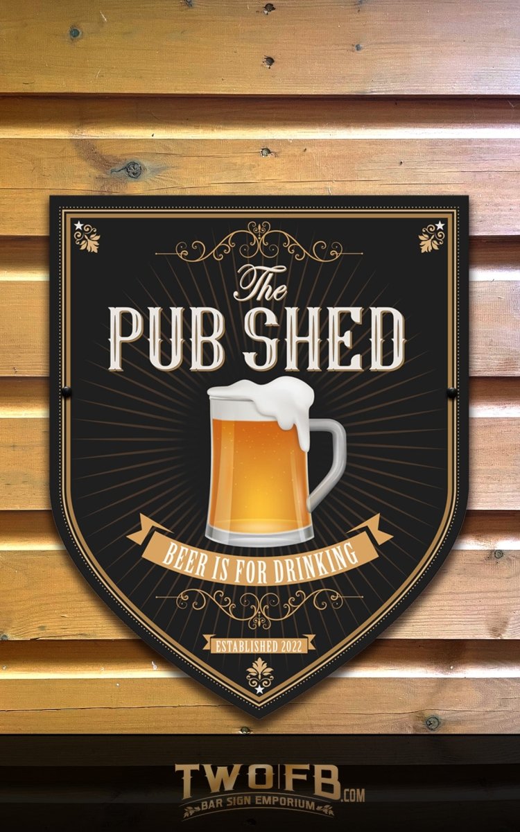 Pub Shed Personalised Bar Sign Custom Signs from Twofb.com custom bar signs