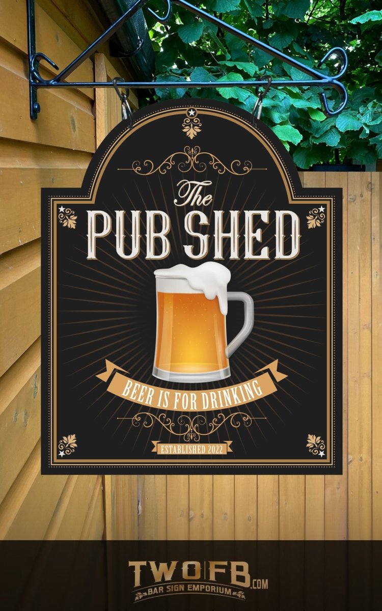 Pub Shed Bar Signs | Personalised Pub Sign | Hanging Pub Signs – Two ...