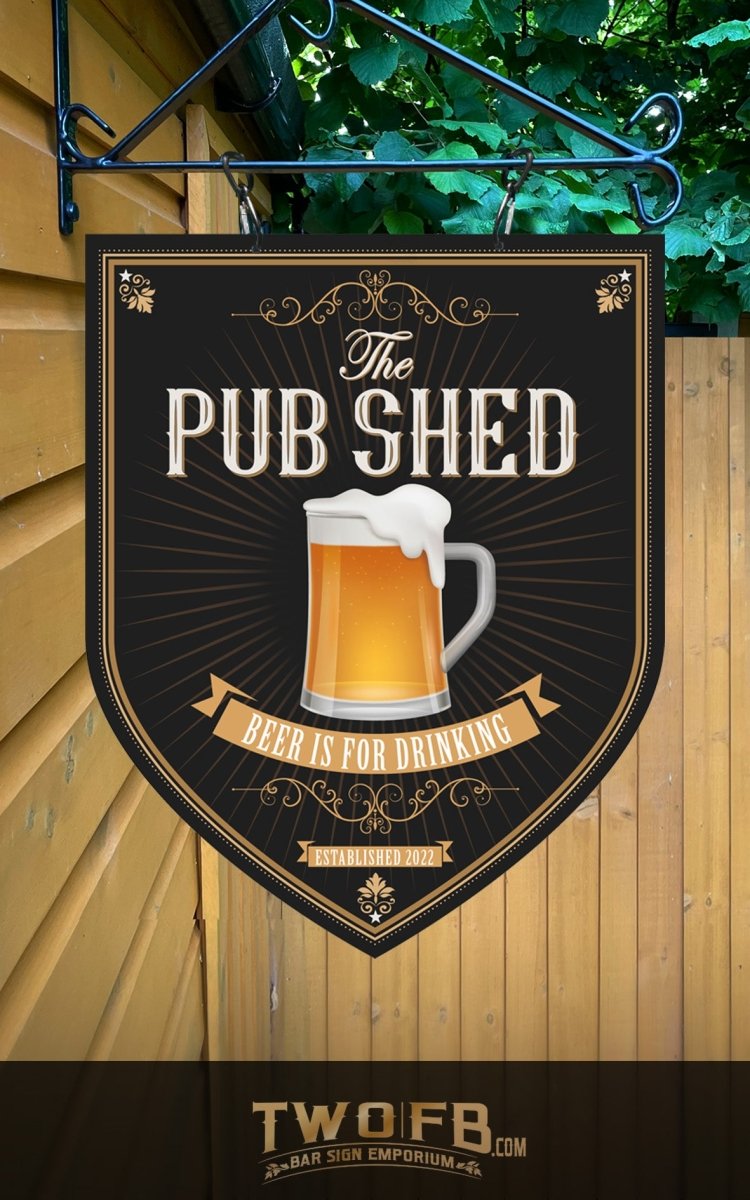 Pub Shed Personalised Bar Sign Custom Signs from Twofb.com pub shed signs