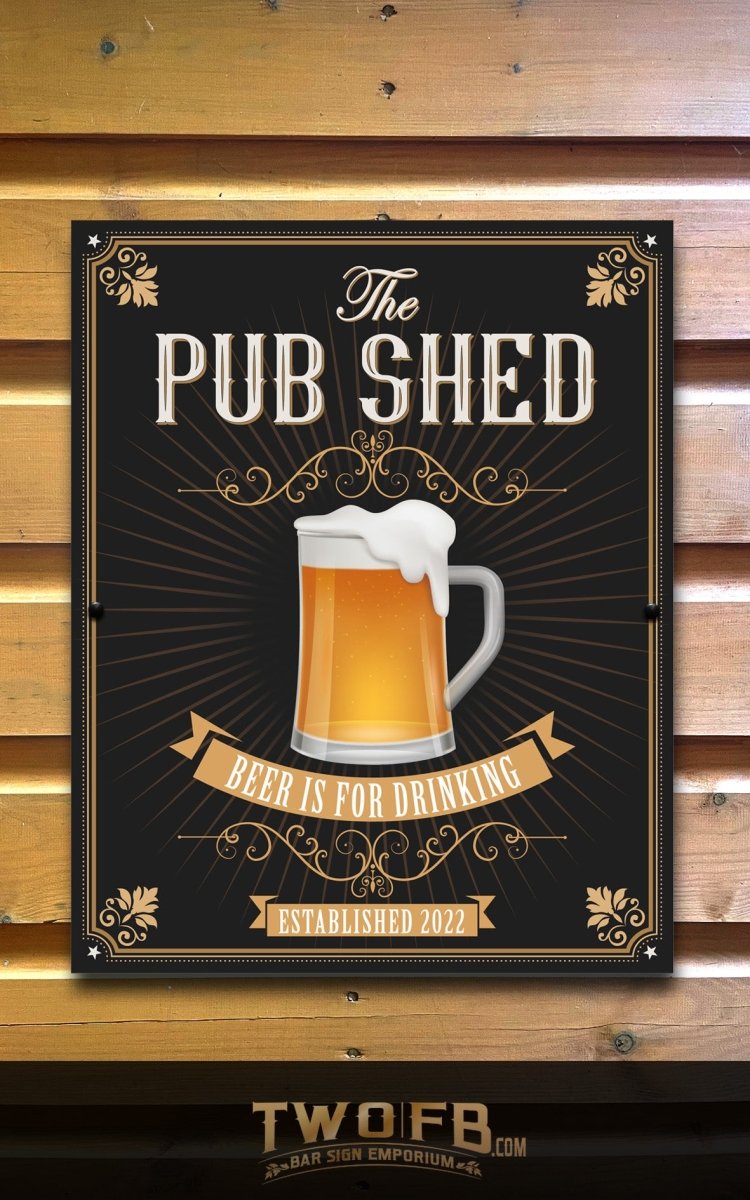 Pub Shed Personalised Bar Sign Custom Signs from Twofb.com pub sign