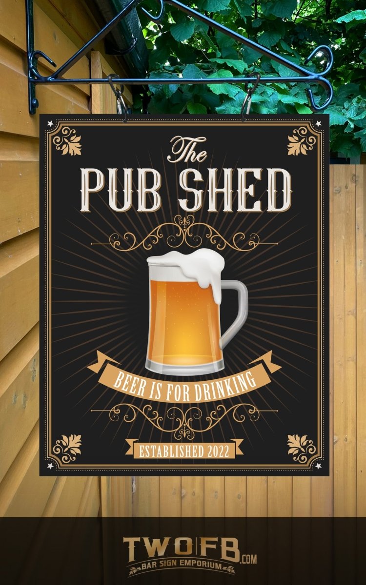 Pub Shed Personalised Bar Sign Custom Signs from Twofb.com  bar signs