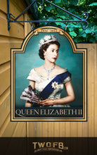 Load image into Gallery viewer, Queen Elizabeth II ( The Queens Head) Personalised Bar Sign Custom Signs from Twofb.com Pub signs
