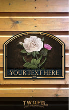 Load image into Gallery viewer, Rose &amp; Thistle Bar Signs| Personalised Pub Sign | Hanging Pub Signs
