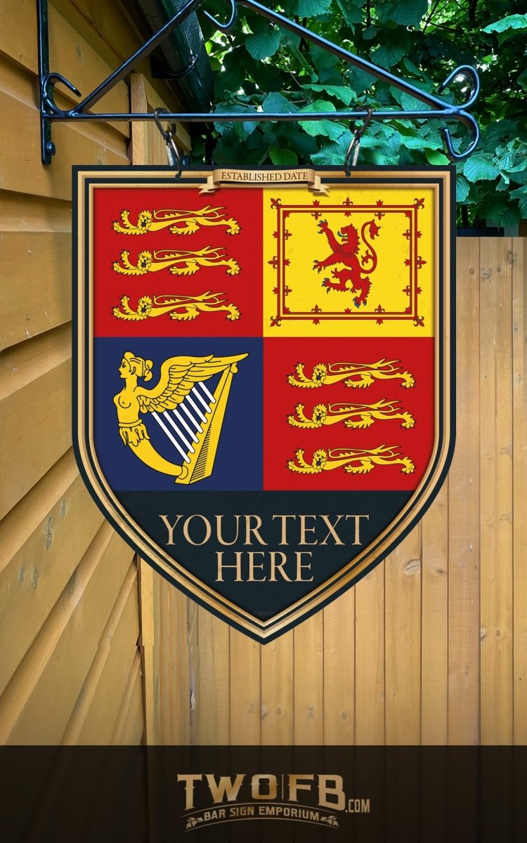 Royal Standard Personalised Bar Sign Custom Signs from Twofb.com hanging pub sign