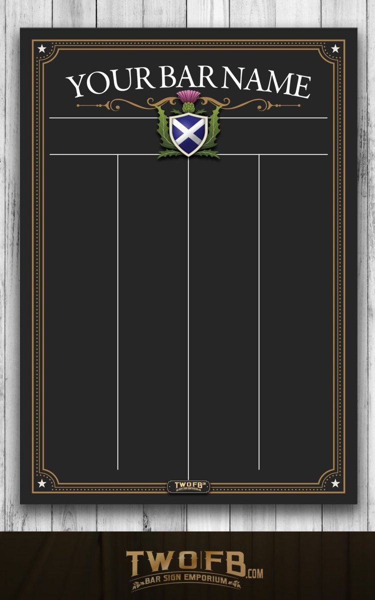 Scottish Official Darts Chalkboard | Darts Tournament Scoreboard | Chalk scoreboard