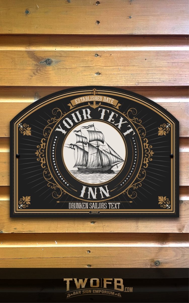 Ship Inn | Personalised Pub Sign | Hanging Pub Sign – Two Fat Blokes Ltd