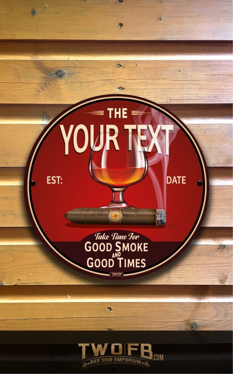 Smoke Inn | Personalised Bar Sign | Cigar Bar Sign