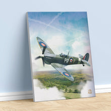 Load image into Gallery viewer, Spitfire artwork on Canvas Custom Signs from Twofb.com signs for bars
