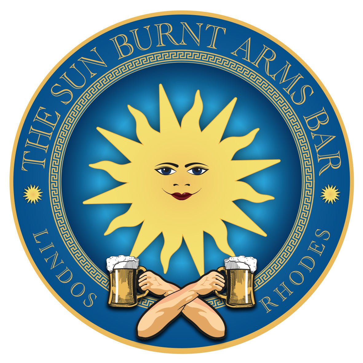 Sunburnt Arms Lindos T-Shirt from Barteez - Unisex