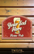 Load image into Gallery viewer, Sup it &amp; See Personalised Bar Sign Custom Signs from Twofb.com Hanging pub signs
