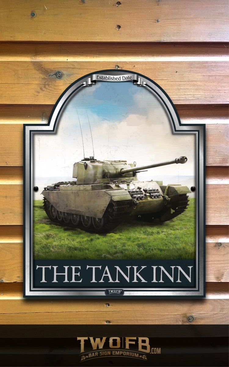 Pub Sign/Pub/Home bar sign/Pub sign for outside/Custom pub sign/Home Bar/Pub Décor/Personalised Metal/Custom Bar signs/Barsigns UK/ Man Cave/ Bar/ Bar Runner/ Beer Mats/ Hanging pub sign/ Custom sign/ Garden Signs/Pub signs/Tank Inn