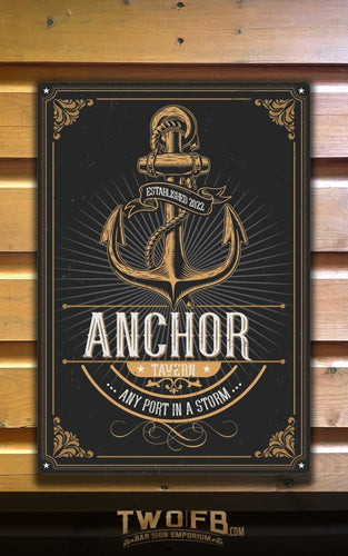 The Anchor Tavern | Budget Bar Sign | Home Pub Sign