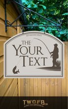 Load image into Gallery viewer, The Anglers Retreat Personalised Bar Sign Custom Signs from Twofb.com Swinging Pub Sign
