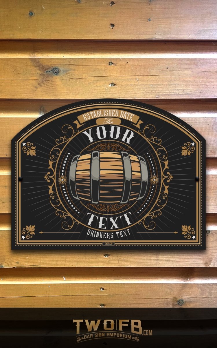The Barrel Inn | Personalised Pub Sign | Hanging Pub Signs – Two Fat ...