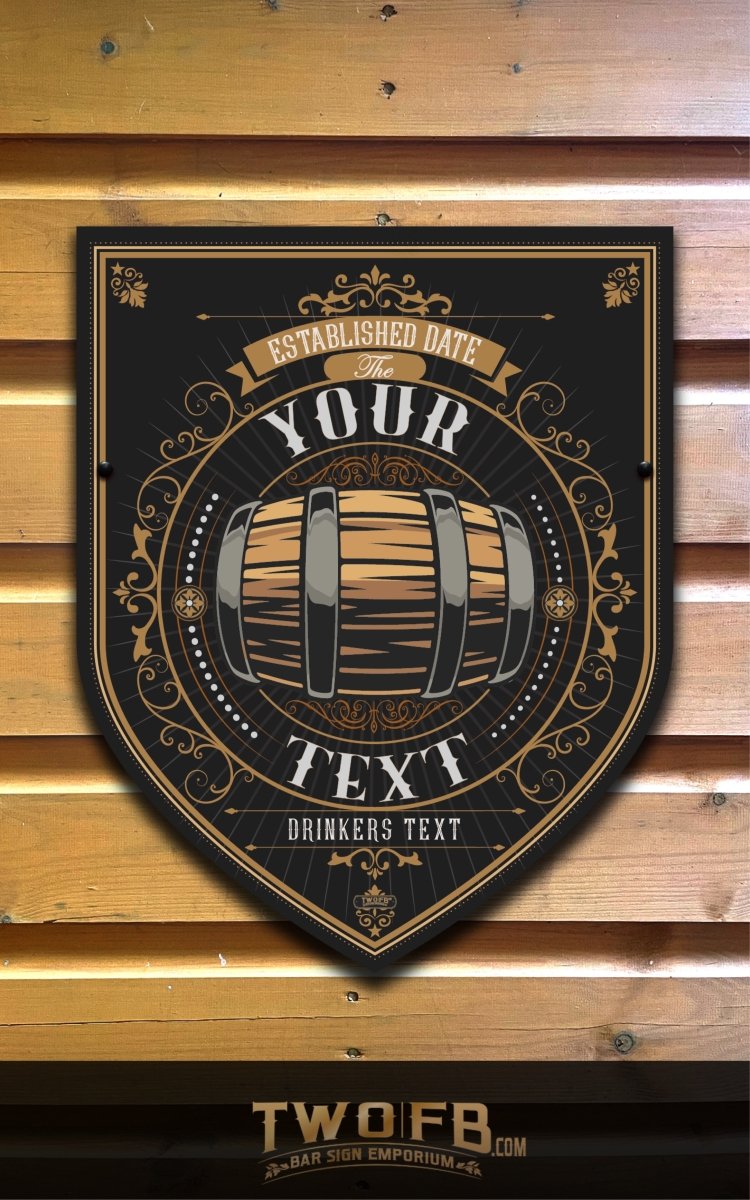 The Barrel Inn | Personalised Pub Sign | Hanging Pub Signs – Two Fat ...