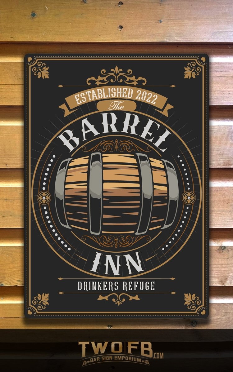 Barrel Inn | Budget Bar Sign | Home Pub Sign – Two Fat Blokes Ltd