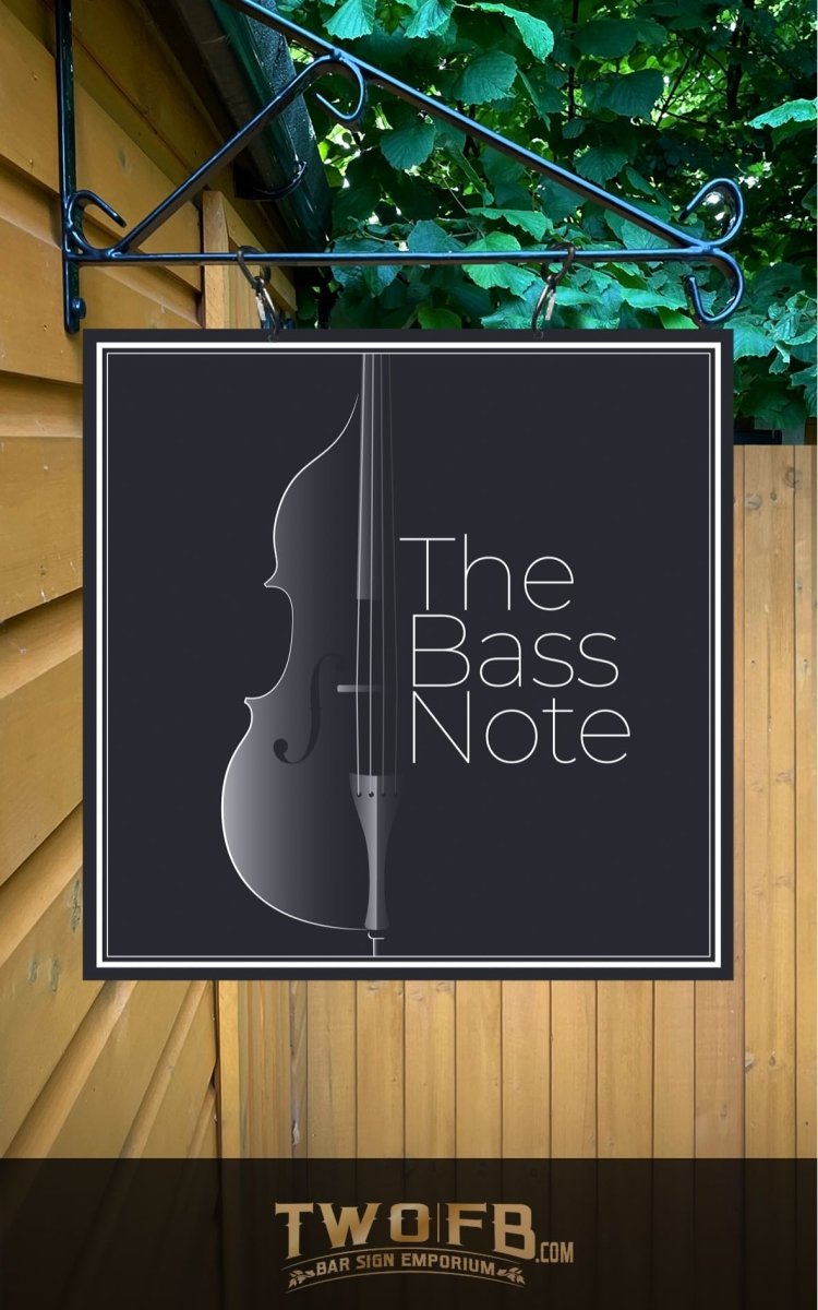 Bass Note | Personalised Bar Sign | Custom Bar Signs – Two Fat Blokes Ltd