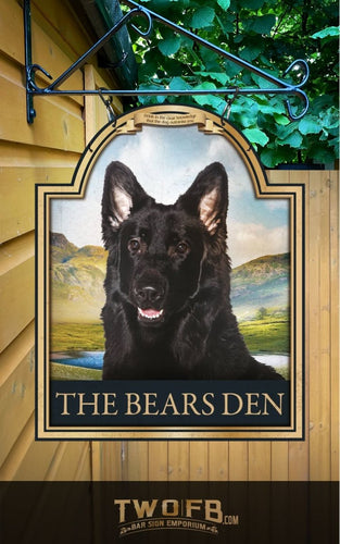 The Bears Den Personalised Home Bar Sign Custom Signs from Twofb.com Pub Signage