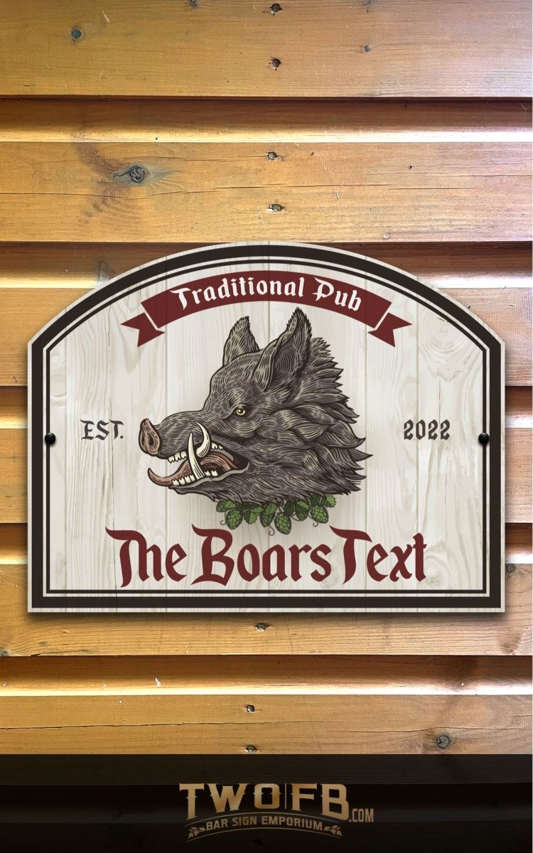 The Boars Head Personalised Bar Sign Custom Signs from Twofb.com signs for bars