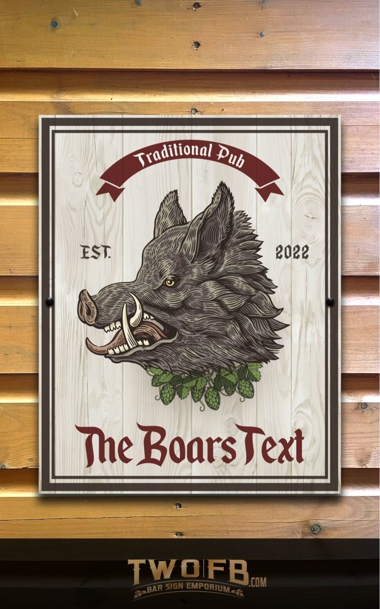 The Boars Head Personalised Bar Sign Custom Signs from Twofb.com signs for bars