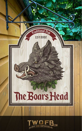 The Boars Head Personalised Bar Sign Custom Signs from Twofb.com signs for bars
