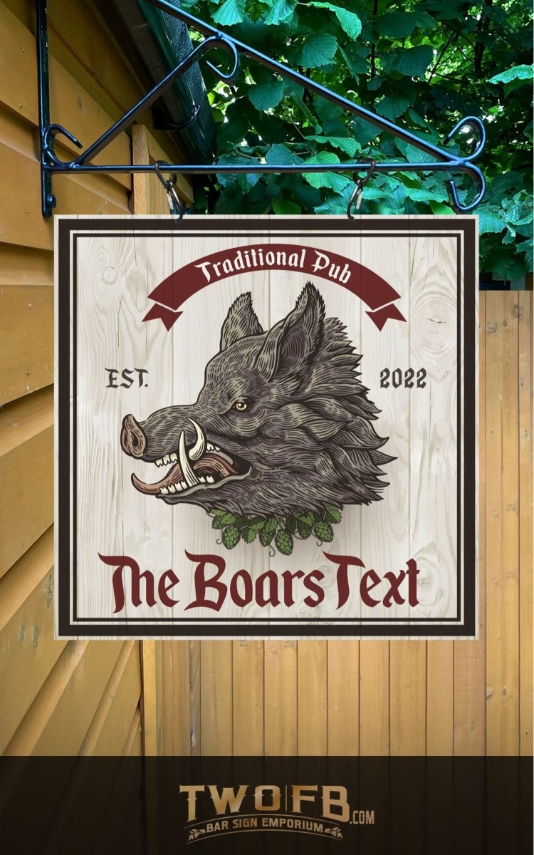 The Boars Head Personalised Bar Sign Custom Signs from Twofb.com signs for bars