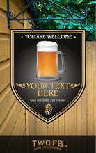 Load image into Gallery viewer, The Brave Boozer Personalised Bar Sign Custom Signs from Twofb.com Pub signage
