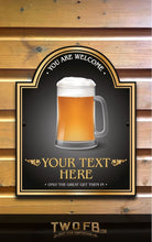 Load image into Gallery viewer, The Brave Boozer Personalised Bar Sign Custom Signs from Twofb.com Home bar signs
