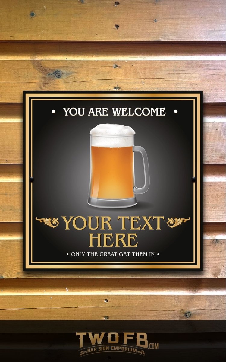 The Brave Boozer Personalised Bar Sign Custom Signs from Twofb.com signs for bars