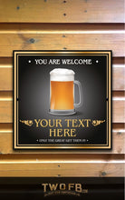 Load image into Gallery viewer, The Brave Boozer Personalised Bar Sign Custom Signs from Twofb.com signs for bars
