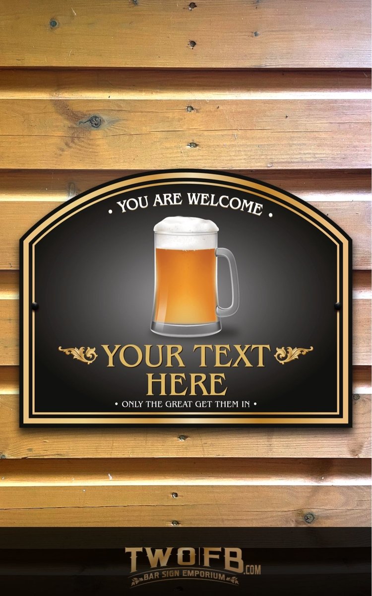 The Brave Boozer Personalised Bar Sign Custom Signs from Twofb.com Outdoor personalised bar sign