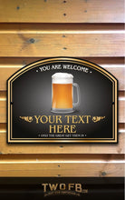 Load image into Gallery viewer, The Brave Boozer Personalised Bar Sign Custom Signs from Twofb.com Outdoor personalised bar sign

