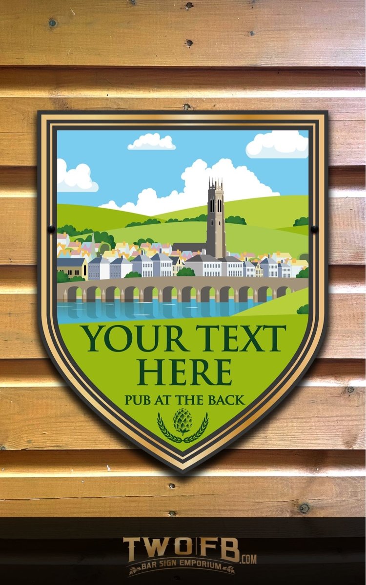 The Bridge Personalised Bar Sign Custom Signs from Twofb.com outdoor bar signs