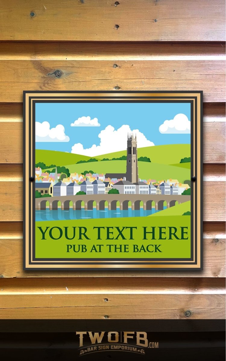 The Bridge Personalised Bar Sign Custom Signs from Twofb.com home bar sign