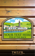 Load image into Gallery viewer, The Bridge Personalised Bar Sign Custom Signs from Twofb.com pub sign design
